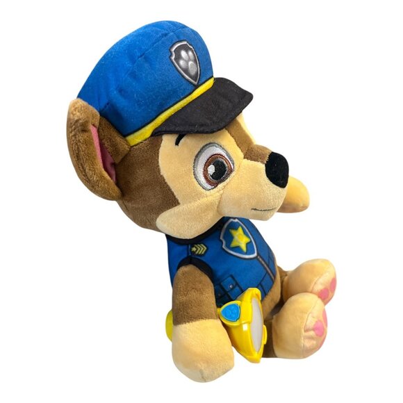PAW Patrol Chase Plush Police Pup with Flashlight Accessory 9” Nickelodeon Spin - Picture 2 of 5